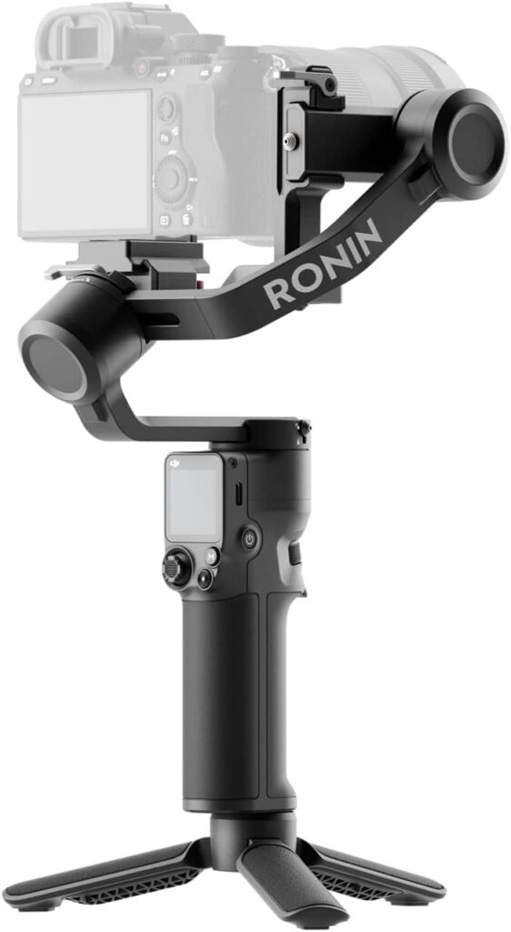 DJI RS 3 Mini, 3-Axis Gimbal Stabilizer for Cameras Canon/Sony/Panasonic/Nikon/Fujifilm, 2 kg (4.4 lbs) Tested Payload, Bluetooth Shutter Control, Camera Gimbal with Native Vertical Shooting