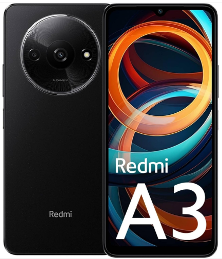 Xiaomi Redmi A3 4G 64GB + 3GB Global ROM Version (Tmobile Tello & Global) Factory Unlocked 6.71″ 8MP Dual Camera + (Car Charger Dual USB 31W) (Midnight Black Global ROM)