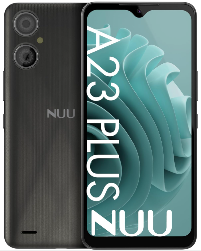 NUU A23Plus Basic Cell Phone for AT&T, T-Mobile, Cricket, Mint Mobile, Metro, 64G/3GB 6.3″ 4G LTE, Q Link, Hello Mobile Dual SIM, Black, 365 Days US Warranty with Detachable & Replaceable Battery