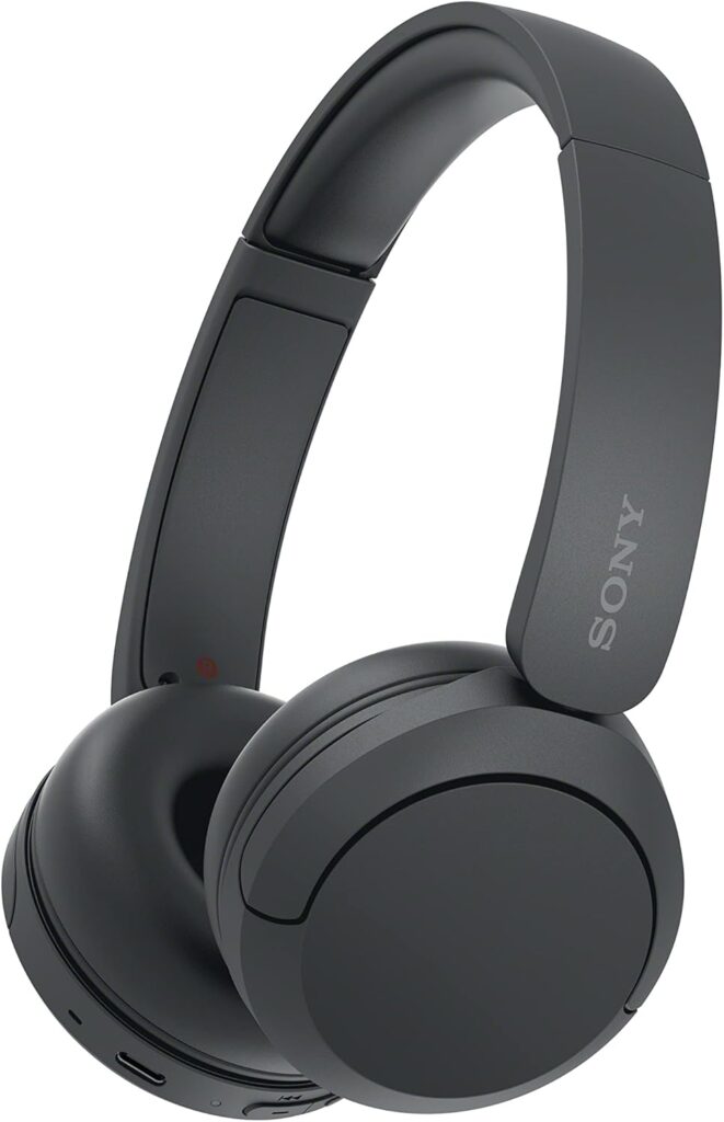 Sony Wireless Bluetooth Headphones – Up to 50 Hours Battery Life with Quick Charge Function, On-Ear Model – WH-CH520B.CE7 – Limited Edition – Matte Black