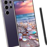 I24 Ultra 5G Smartphone, 6+256GB Unlocked Phone, Android 13.0, 48+108MP Zoom Camera, Mobile Phone with Build-in Pen,Long Battery Life 6800mAh, Dual SIM, 6.8“ HD Screen,5G/4G Phone (Deep Purple)